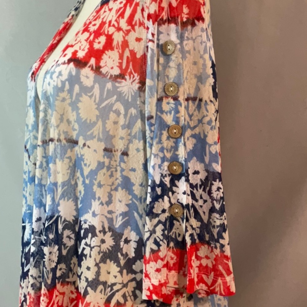 Multiples Sheer Open Front Cardigan - image 3